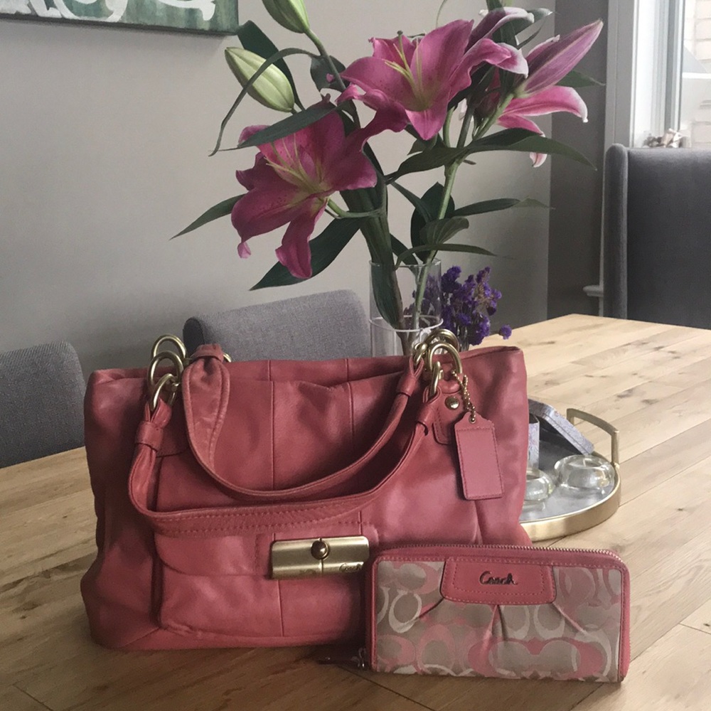 Coach Purse with Matching Wallet